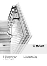 Instructie BOSCH koelkast wit KSV36CW32