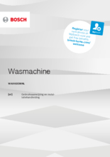 Instructie BOSCH wasmachine WAXH2E90NL