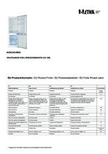 Instructie ETNA koelkast KCV3161RVS