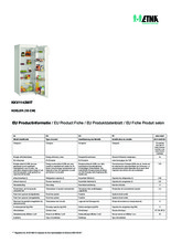 Instructie ETNA koelkast KKV1143WIT