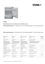 Instructie ETNA koelkast onderbouw KVO282