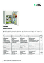 Instructie ETNA koelkast tafelmodel KVV155WIT