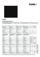 Instructie ETNA kookplaat inductie KIF260ZT