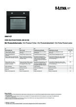 Instructie ETNA oven inbouw mat zwart OM871ZT