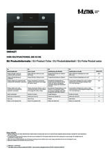 Instructie ETNA oven inbouw mat zwart OM945ZT