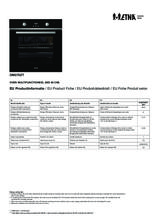 Instructie ETNA oven inbouw zwart OM270ZT