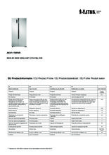 Instructie ETNA side-by-side koelkast AKV1178RVS