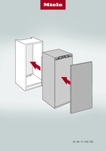 Instructie MIELE koelkast inbouw K 7104 F