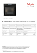 Instructie PELGRIM oven inbouw matzwart OVM836MAT