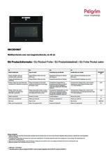 Instructie PELGRIM oven met magnetron inbouw MAC824MAT