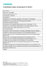 Instructie SIEMENS droger warmtepomp WT43H000NL