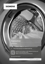 Instructie SIEMENS wasmachine WM6HXE70NL