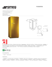 Instructie SMEG koelkast FAB28RDG Swarovski Gold
