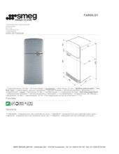 Instructie SMEG koelkast FAB50LSV zilvermetallic
