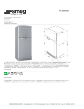 Instructie SMEG koelkast FAB50RSV zilvermetallic