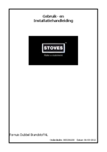 Instructie STOVES fornuis inductie Sterling S900 EI zwart