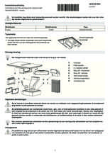 Instructie V-ZUG inductie kookplaat met inbouw afzuiging inbouw FUSION GKD46TIM