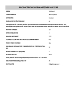 Instructie WHIRLPOOL koelkast inbouw ARG719/A+/1