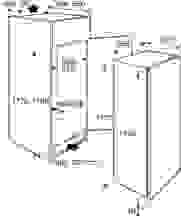 Maattekening ATAG koelkast inbouw KD24178A