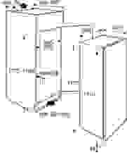 Maattekening ATAG koelkast inbouw KS25178A