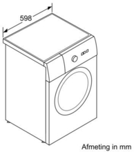 Maattekening BOSCH wasmachine WAT28321NL