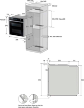 Maattekening SAMSUNG oven inbouw NV75N5671RS