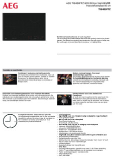 Product informatie AEG kookplaat inbouw inductie TII84B0FFZ