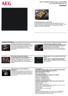 Product informatie AEG kookplaat inbouw inductie TO64IB00IT