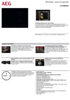 Product informatie AEG kookplaat inbouw inductie TO74IB0BFB