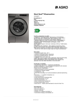 Product informatie ASKO wasmachine titanium grijs W5096RT