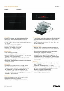 Product informatie ATAG combi stoomoven inbouw CS8471D