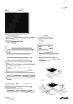 Product informatie ATAG kookplaat inductie inbouw HI86471FV