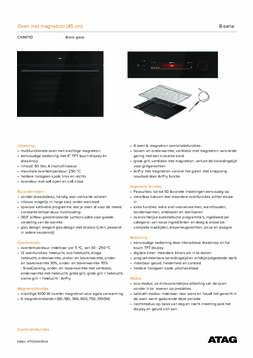 Product informatie ATAG oven met magnetron inbouw CX8471D