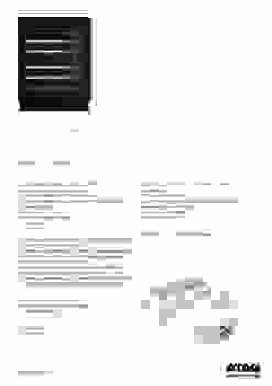 Product informatie ATAG wijnkoelkast onderbouw zwart KU8571K1C