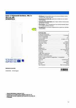Product informatie BOSCH koelkast KSN36VWCG