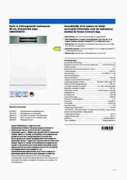Product informatie BOSCH vaatwasser inbouw SMI4HAS07E