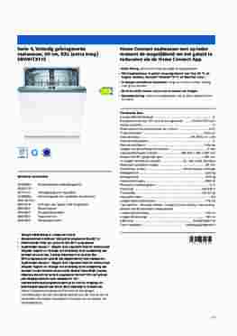 Product informatie BOSCH vaatwasser verhoogd inbouw SBV4HTX11E