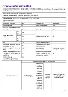 Product informatie DUNAVOX wijnkoelkast inbouw DVH 25.65DC.TO
