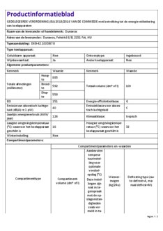 Product informatie DUNAVOX wijnkoelkast inbouw zwart BALANCE DXB 42.100DB.TO