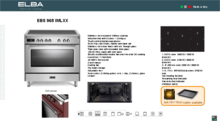 Product informatie ELBA fornuis inductie EBS 965 IMLXX
