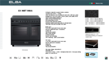Product informatie ELBA fornuis inductie EX 965T IMAA