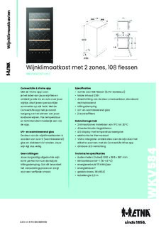 Product informatie ETNA wijnkoelkast WKV584