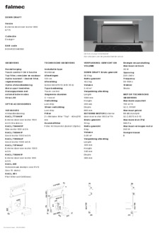 Product informatie FALMEC afzuigkap downdraft DOWN120D3R