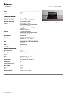 Product informatie FALMEC afzuigkap downdraft LEVEL INVISIBLE