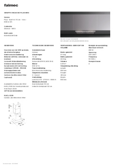 Product informatie FALMEC afzuigkap inbouw GRINCPLUS70N