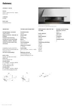 Product informatie FALMEC afzuigkap inbouw VIRGOTOUCH90NBL