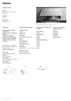 Product informatie FALMEC afzuigkap inbouw VIRGOTOUCH90NW3