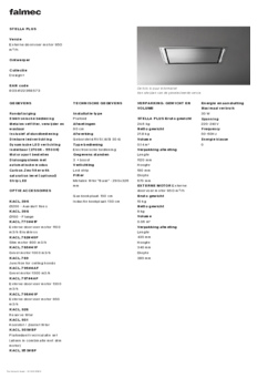 Product informatie FALMEC afzuigkap plafond STELLPLUS97
