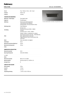 Product informatie FALMEC afzuigkap plafond STELLPLUS97BL
