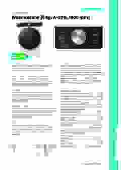 Product informatie HISENSE wasmachine WF5S9045BW